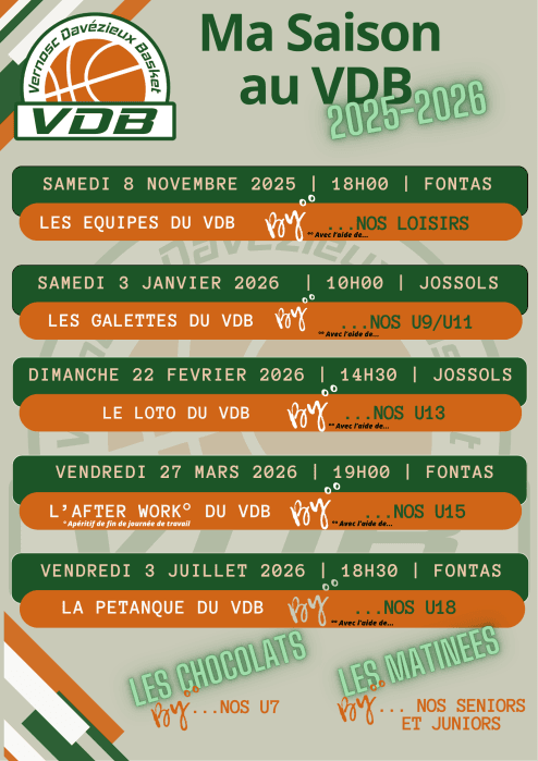 Dates a retenir ! Agenda